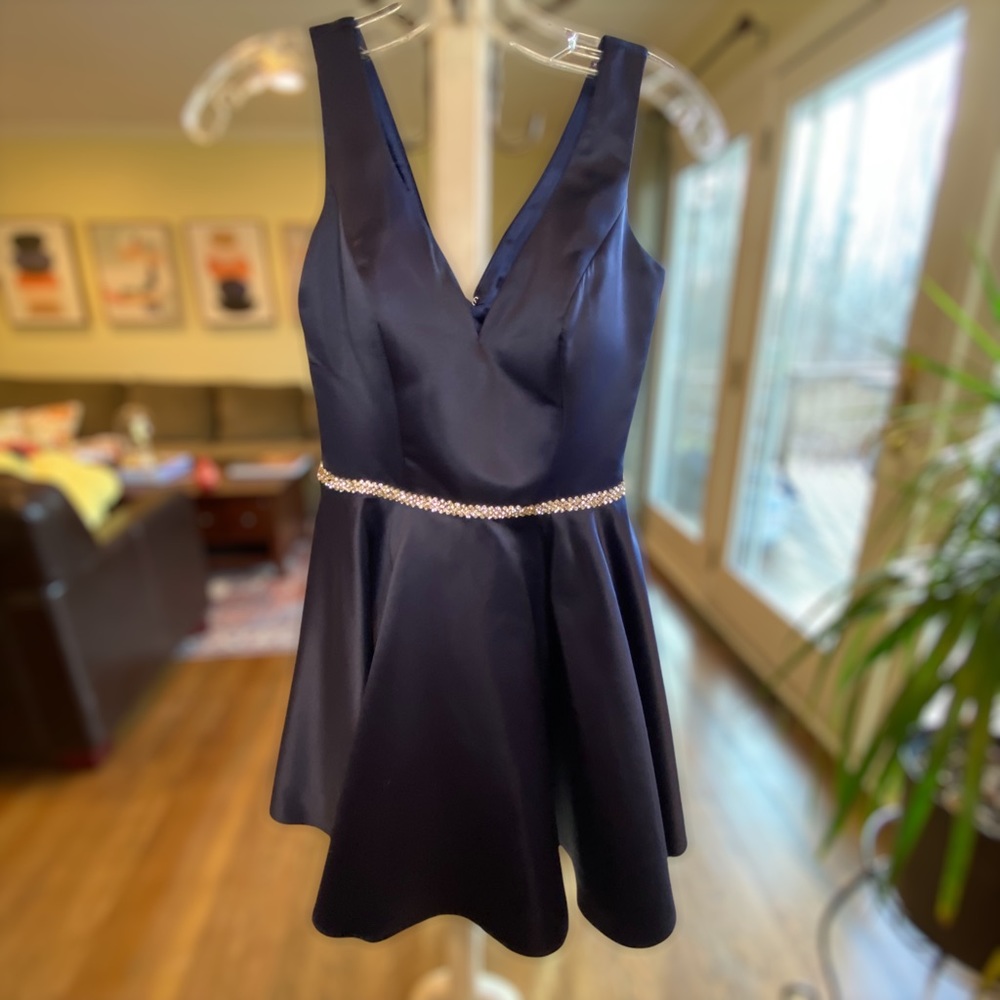 Dancing Queen Fit and Flare Navy Size Small